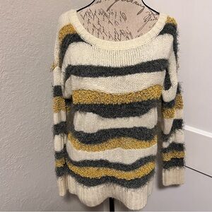 Urban Outfitters Sparkle & Fade Striped Crewneck Sweater